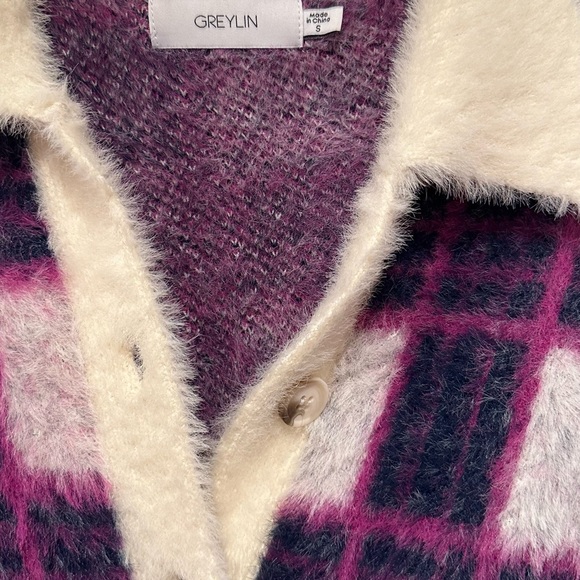 Anthropologie Plaid Cardigan sz Small - Picture 8 of 8